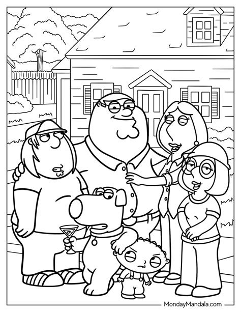 family guy coloring pages|48 Family Guy Coloring Pages